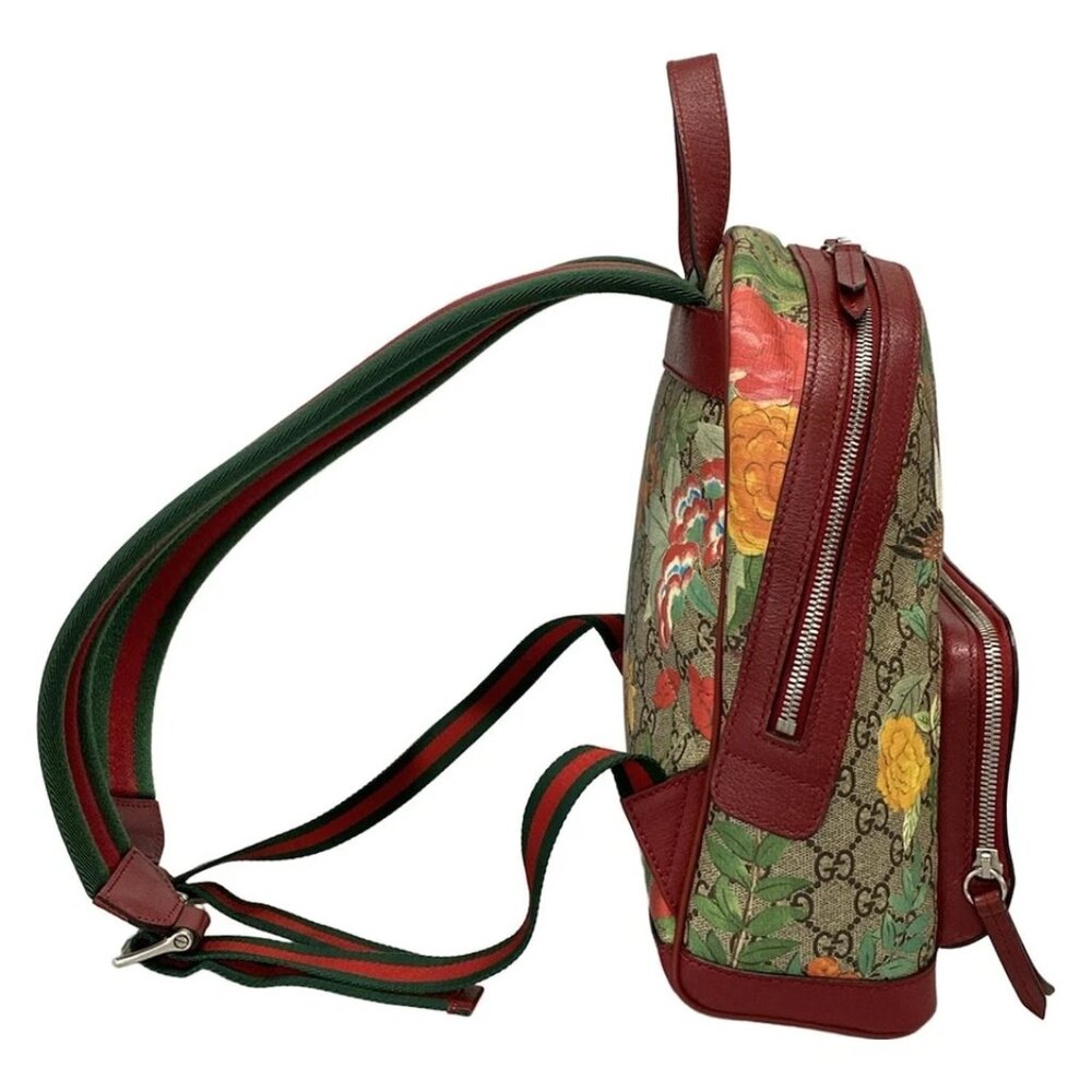 GUCCI GG Supreme Tian Small Backpack Beige Red Multi PVC Leather - 833-071825 - Picture 4 of 14
